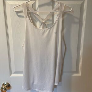 Under Armor women’s Tank top size large color white